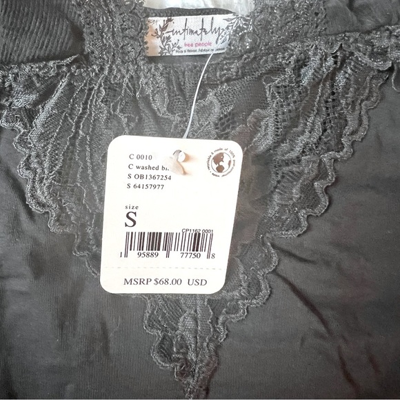 NWT Intimately Free People The Perfect Body Suit in Washed Black Size Small - Picture 3 of 5